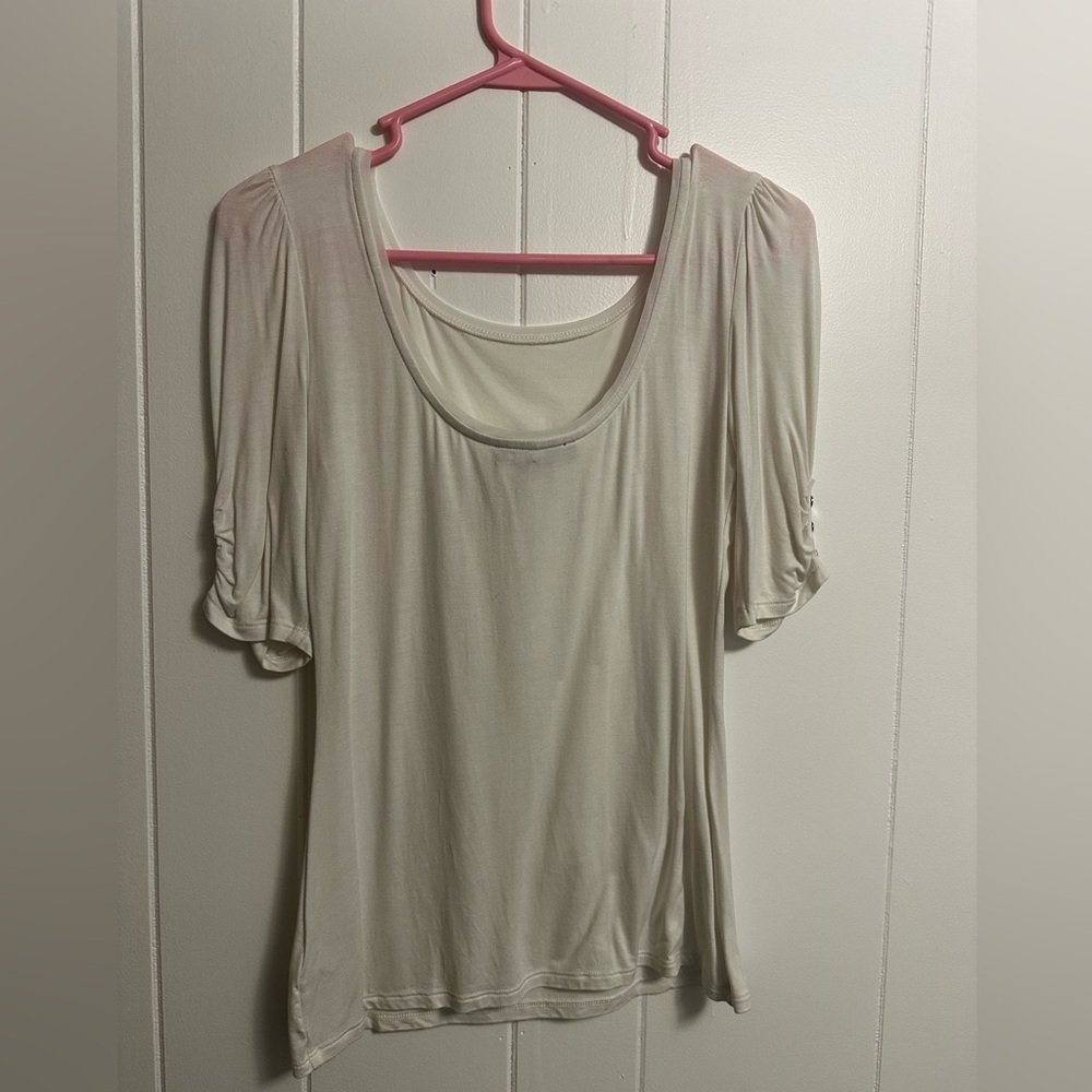White House Black Market White Blouse